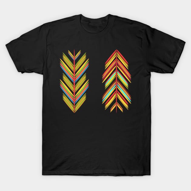 Colorful feathers T-Shirt by cocodes